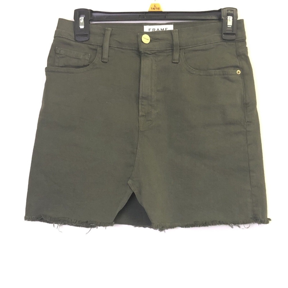 NWOT Frame Denim Le Mini Skirt in Forest Falls